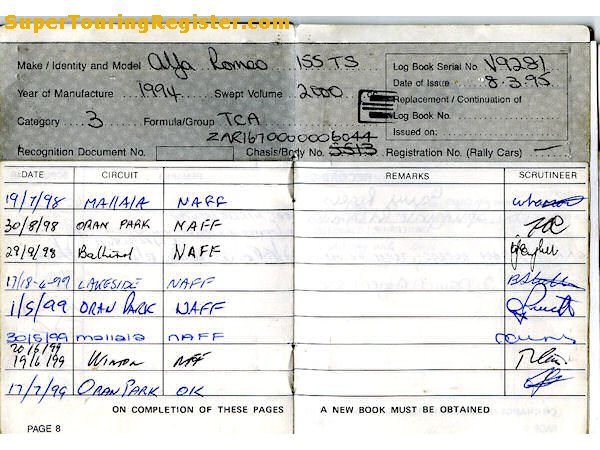 CAMS logbook