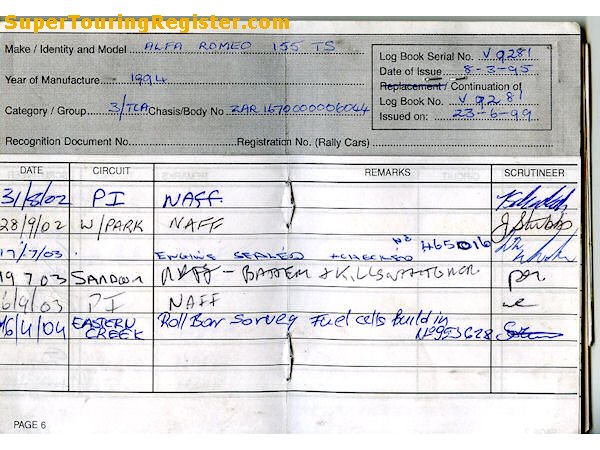 CAMS logbook